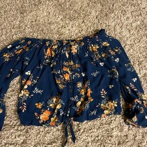 Floral off the shoulder top
